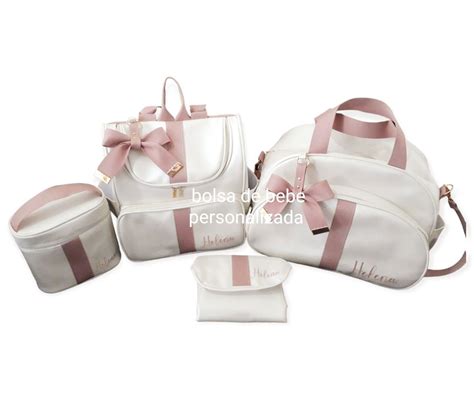 bolsa maternidade bordada com nome